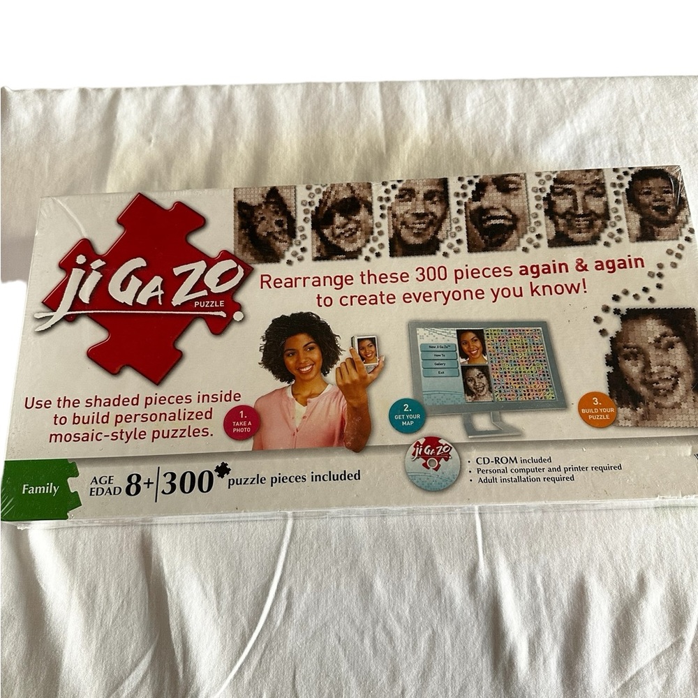 HASBRO JI GA ZO CREATE YOUR OWN MOSAIC STYLE PUZZLE GAME NIGHT PARTY - Picture 2 of 11